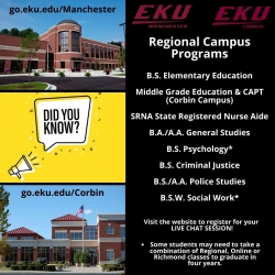 EKU Corbin/Manchester New Student Virtual Visits